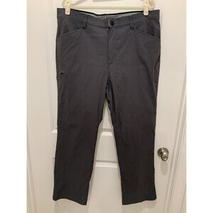 Orvis Pant 40x32 Men's Gray Stretch Water Repellent Zippered Media Pocket